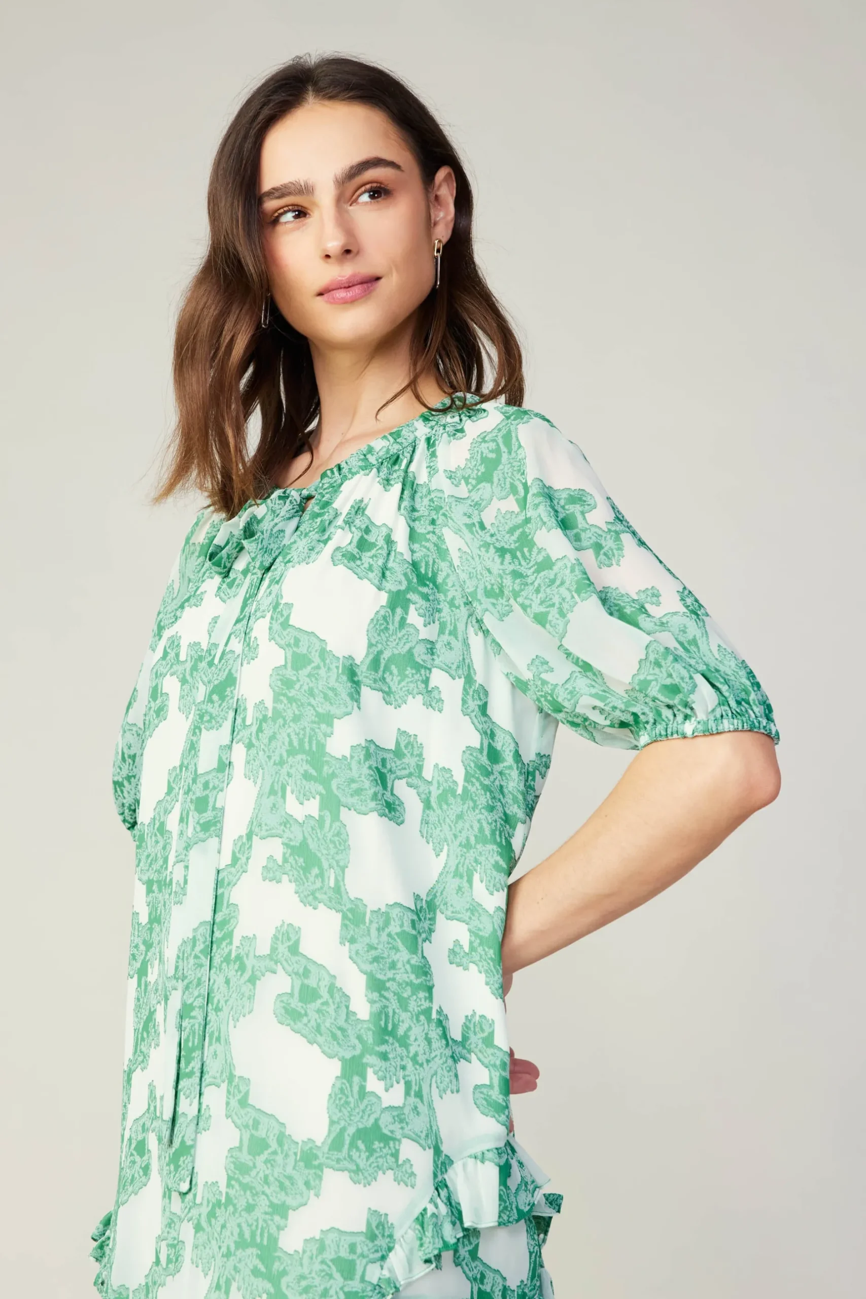 Mini Dresses-Current Air Abstract Motif Mini Dress DEEPMINT