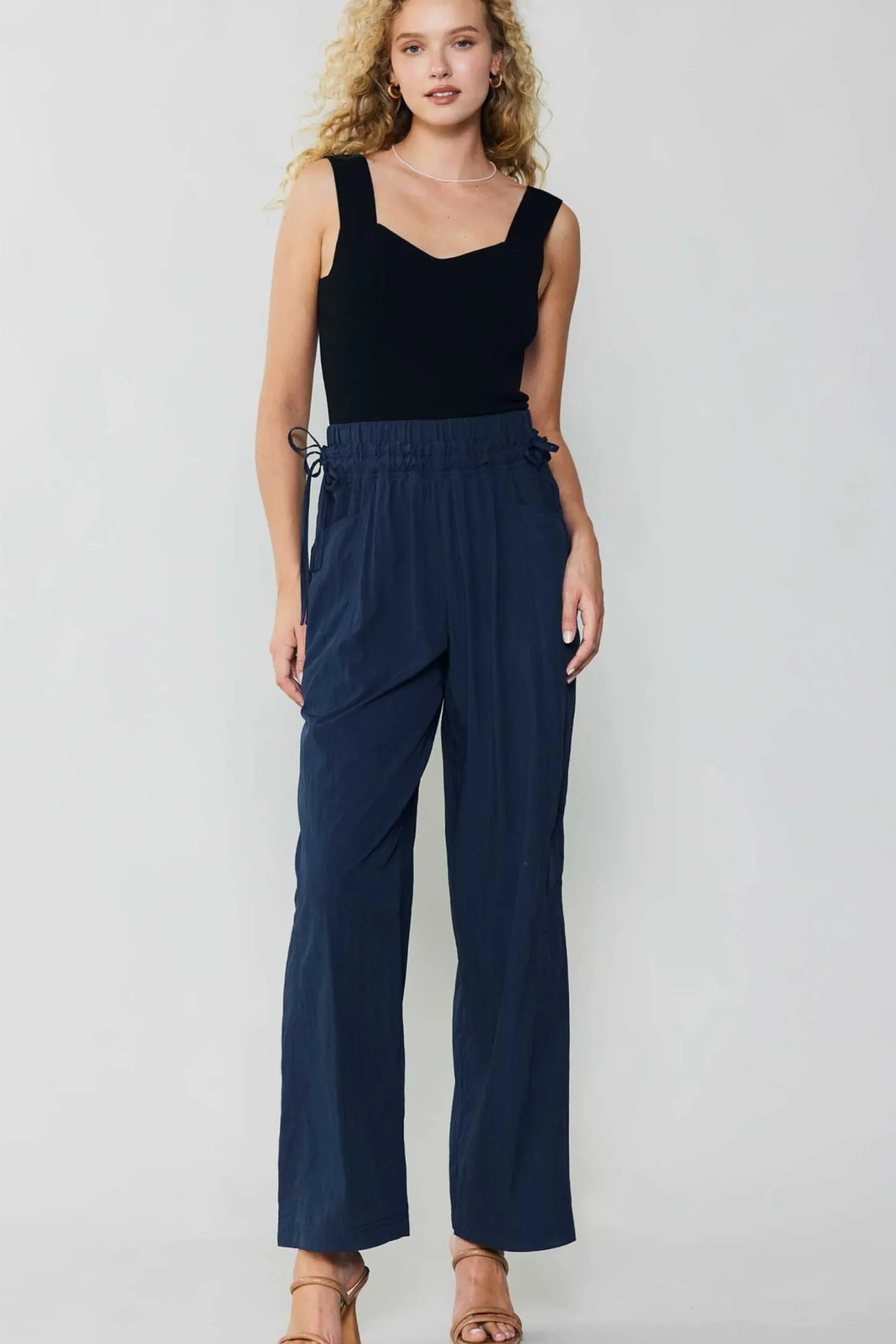 Pants-Current Air Adjustable Waist Pants NAVY