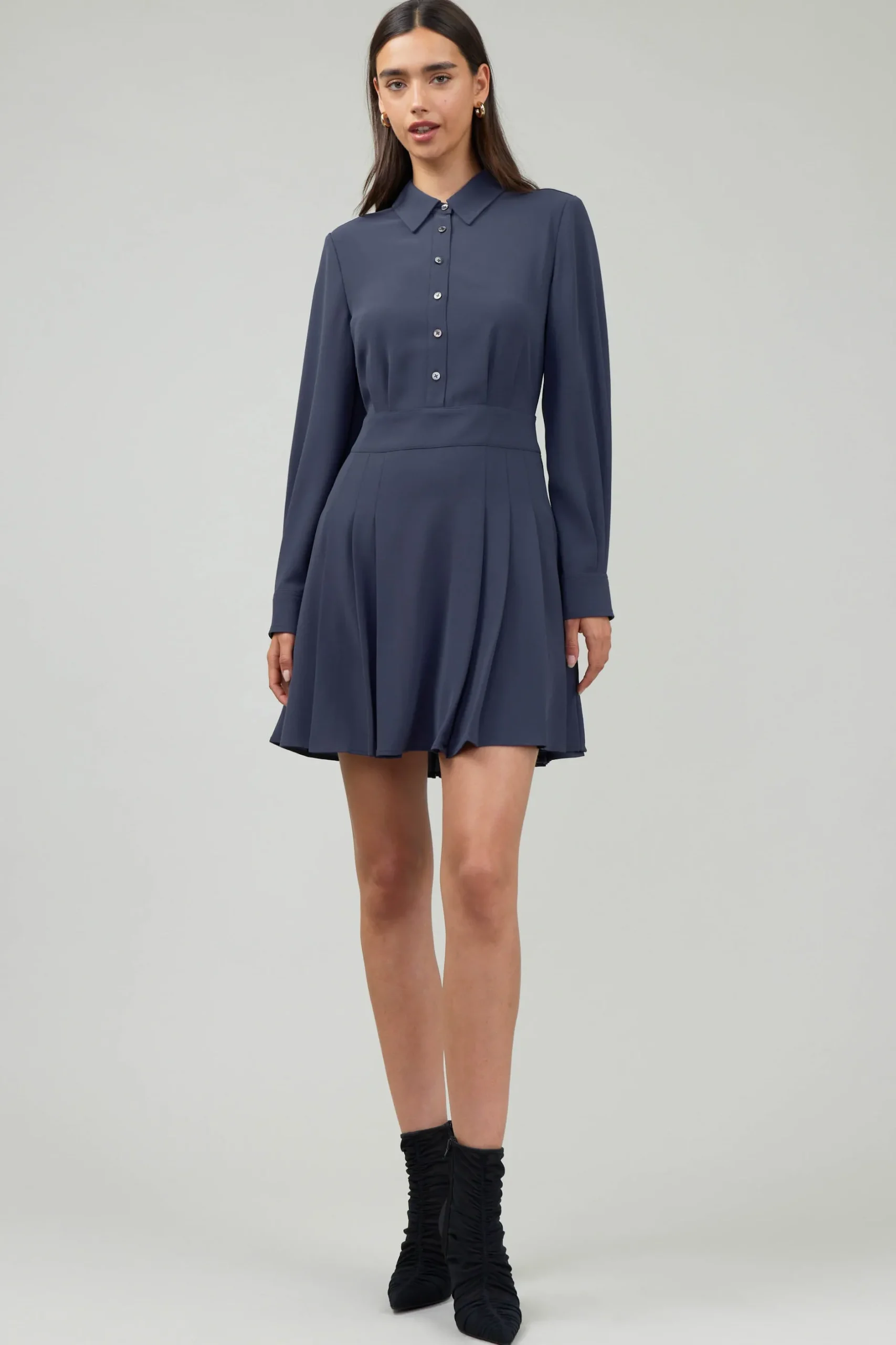Mini Dresses-Current Air Arielle Mini Dress NAVY