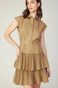 Mini Dresses-Current Air Berlin Mini Dress LATTE