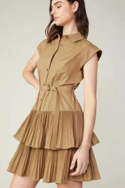 Mini Dresses-Current Air Berlin Mini Dress LATTE