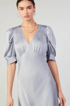 Maxi Dresses-Current Air Diana Maxi Dress SILVER