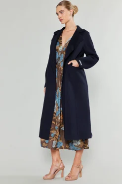 Coats & Jackets-Current Air Double Breasted Wool Coat DARKNAVY