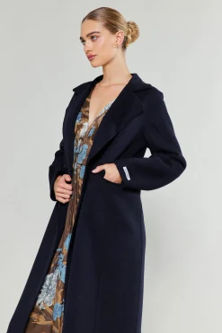 Coats & Jackets-Current Air Double Breasted Wool Coat DARKNAVY