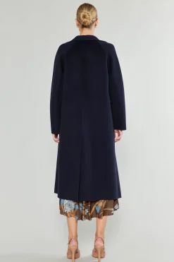 Coats & Jackets-Current Air Double Breasted Wool Coat DARKNAVY