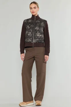 Knitwear|Coats & Jackets-Current Air Floral Patterned Sweater Jacket DARKFLORAL