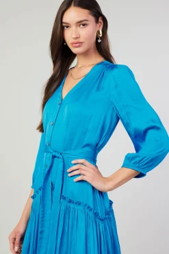 Mini Dresses-Current Air Nova Mini Dress BLUE