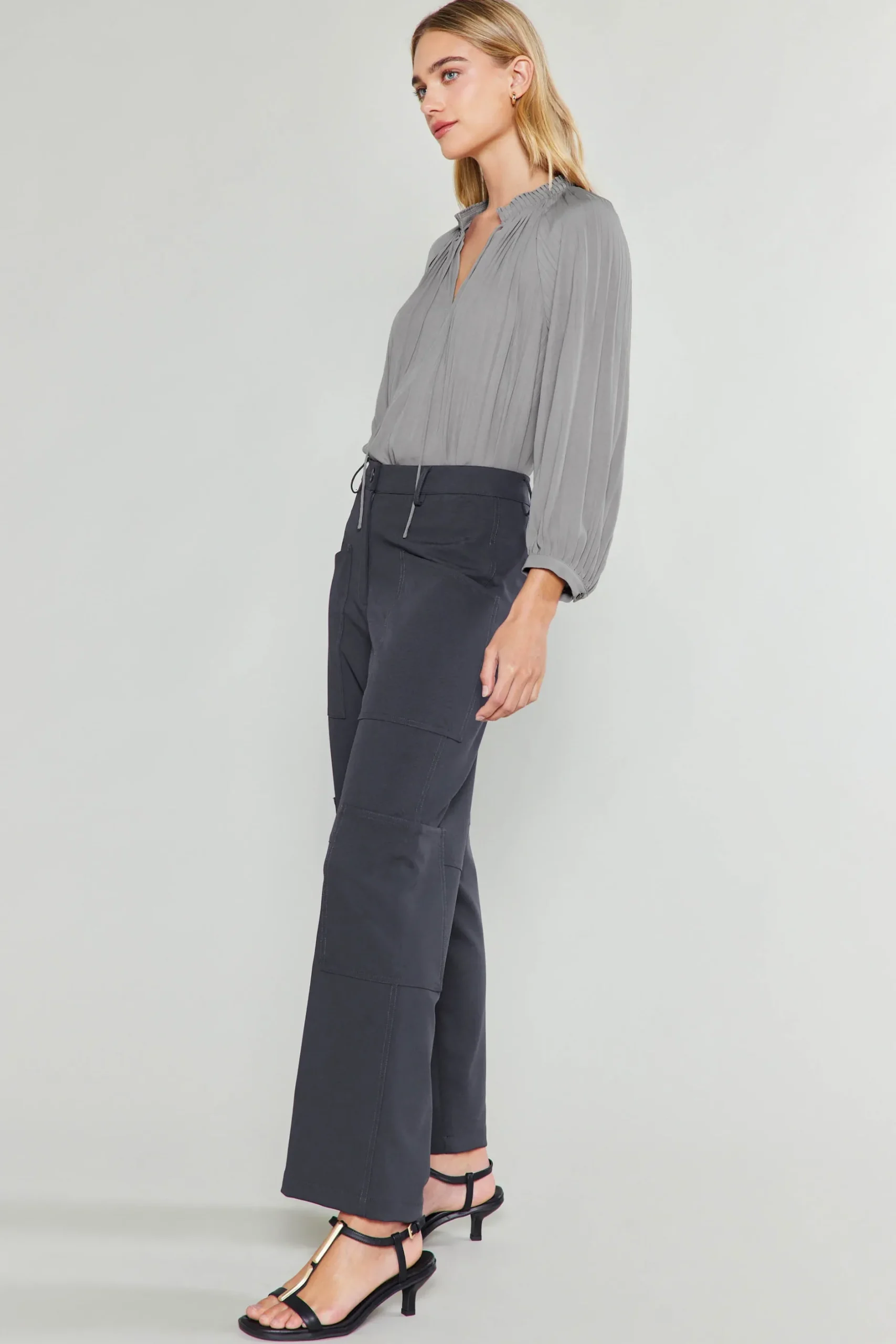 Pants-Current Air Patch Pocket Cargo Pant DARKGREY