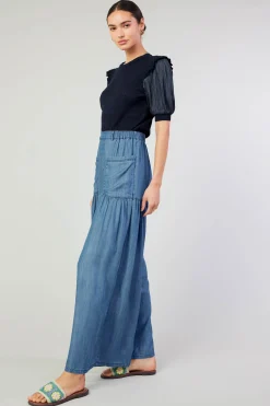 Pants-Current Air Patch Pocket Pant CHAMBRAY