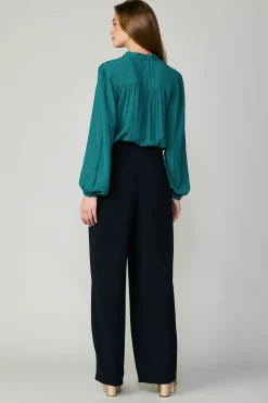 Pants-Current Air Pintucked Trousers NAVY