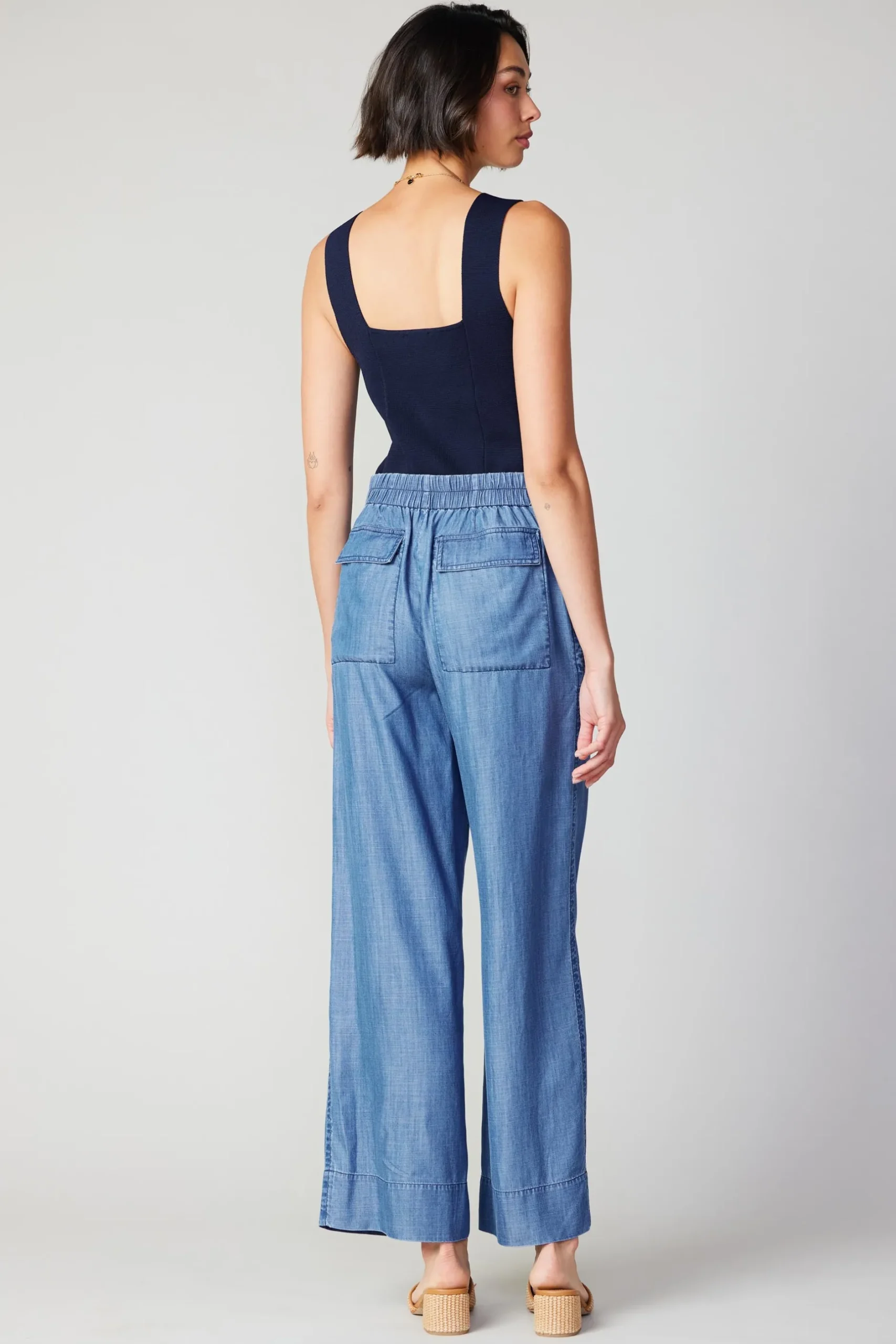 Pants-Current Air Pocket Cargo Pants CHAMBRAY