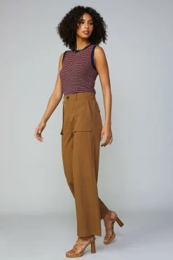 Pants-Current Air Pocket Detail Cargo Pant COCOA