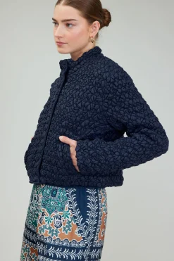 Coats & Jackets-Current Air Quilted Puff Jacket NAVY