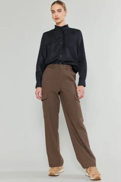 Pants-Current Air Side Pocket Pants BROWN