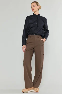 Pants-Current Air Side Pocket Pants BROWN
