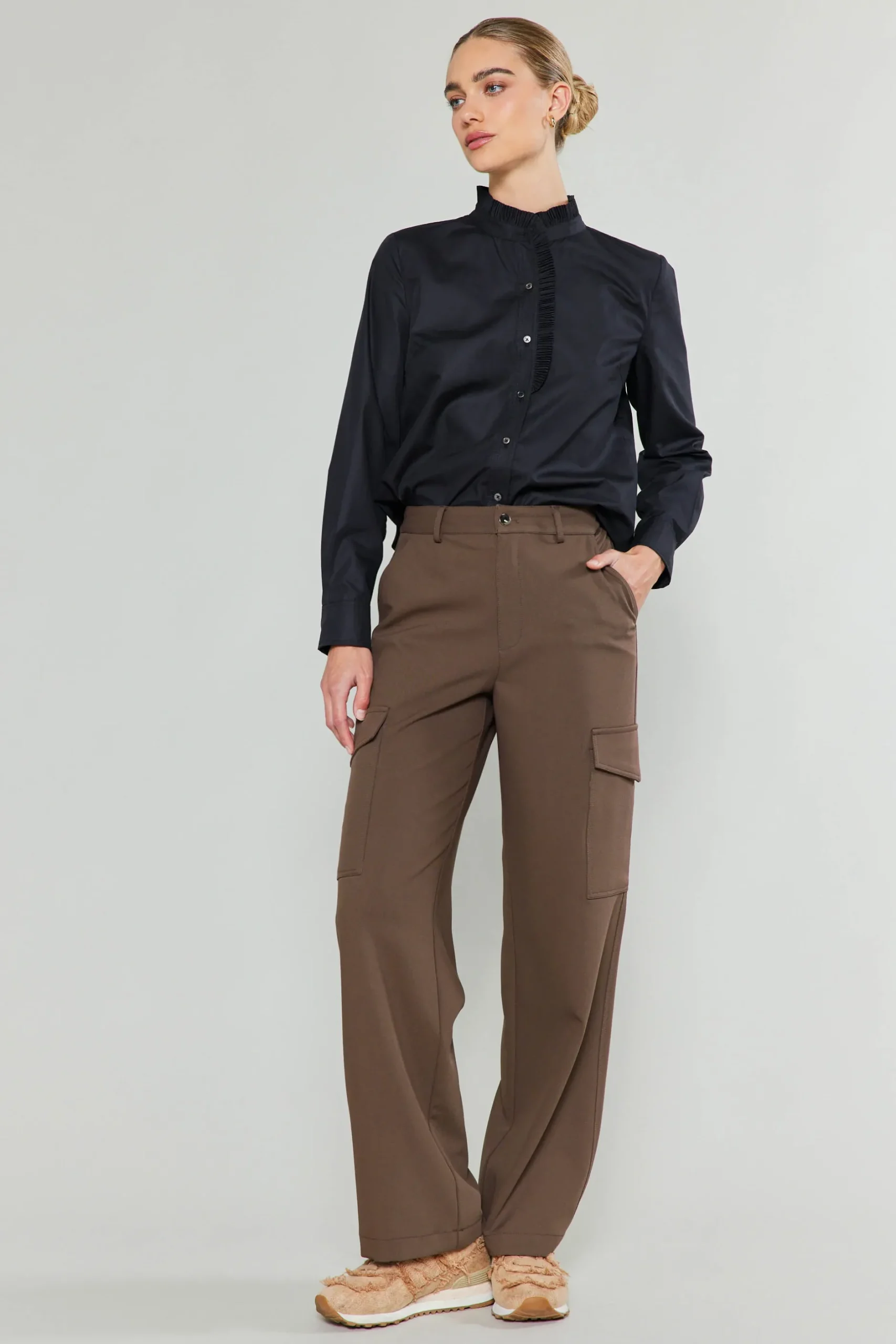 Pants-Current Air Side Pocket Pants BROWN