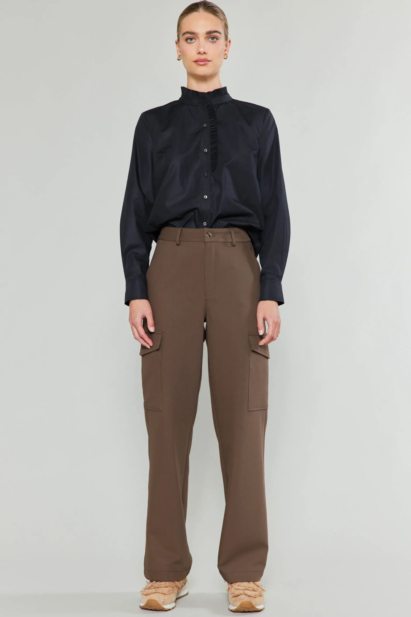 Pants-Current Air Side Pocket Pants BROWN