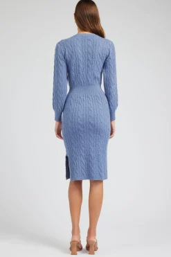 Knitwear|Midi Dresses-Current Air Sweater Midi Dress SOFTBLUE