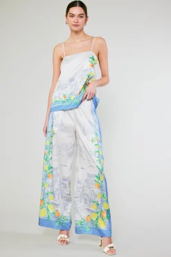 Pants-Current Air Tuscan Citrus Pants BLUELEMONGARDEN