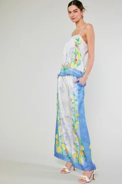 Pants-Current Air Tuscan Citrus Pants BLUELEMONGARDEN