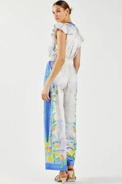 Pants-Current Air Tuscan Citrus Pants BLUELEMONGARDEN