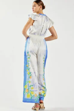 Pants-Current Air Tuscan Citrus Pants BLUELEMONGARDEN