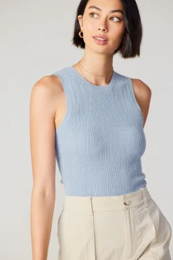 Cardigans-Current Air Two Piece Cardigan Set POWDERBLUE